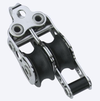 Doppelblock mit Hundsfott, Bügel Ø: 6mm