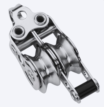 Doppelblock mit Hundsfott, Bügel Ø: 4mm