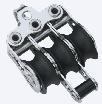 Dreifachblock mit Hundsfott, Bügel  Ø: 6mm