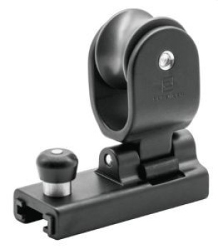 Genuaschlitten Gleitlager für 25 x 4 mm,  Schwarz