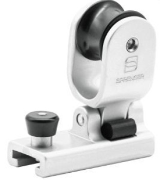Genuaschlitten Gleitlager für 25 x 4 mm, Silber