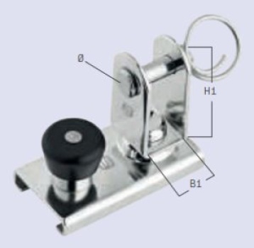 Schlitten mit U-Wirbel 20 x 3 mm, B1: 11mm