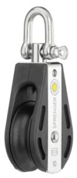 Block mit Wirbel (arretierbar) - 10mm (Nadellager)