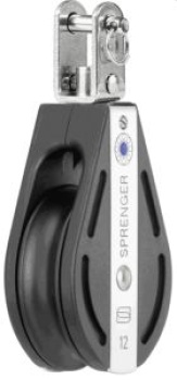 Block mit U-Wirbel (arretierbar) - 12mm (Nadellager)