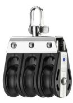 Dreifachblock mit Arretierset (demontierbar) - 8mm (Nadellager)