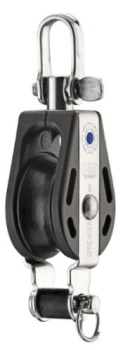 Block mit Wirbel, Hundsfott (demontierbar) - 8mm (Nadellager)