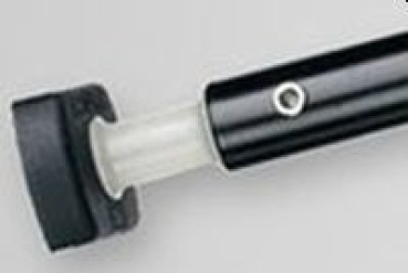 140cm, schwarzes Aluminium