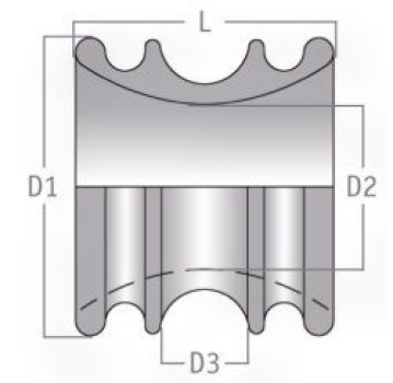 TyeTec® Hauls Schotbeiholer 40 x 35mm