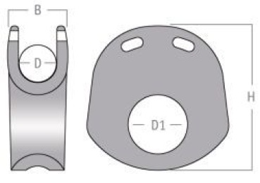 Deck Block für 12mm Tauwerk