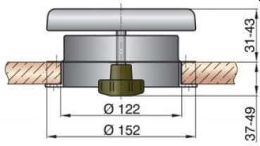 Vetus Pilzlüfter ATHOS1, AISI 316