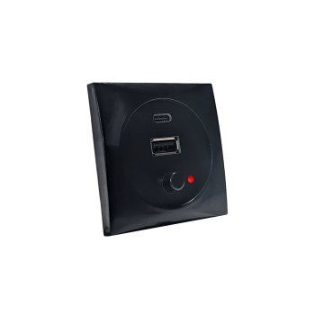 Batsystem USB A und C mit Schalter schwarz