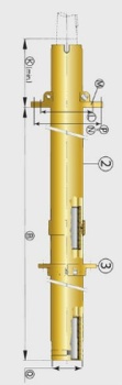 Vetus Bronze-Stevenrohr Ø 30 mm, L=500 mm