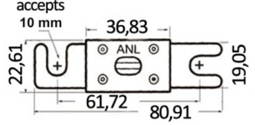Sicherung Typ "ANL" 100 A