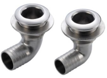 Borddurchlass gewinkelt 90° 1"1/2 x 32 mm