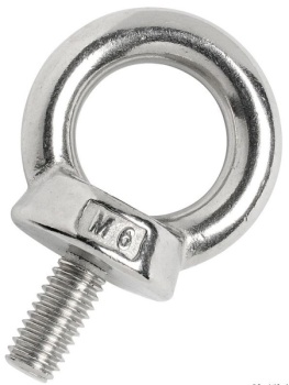 Gepreßte Augbolzen Mutter AISI316 16 mm (Packung 1 Stck)