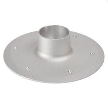 Ersatzockel aus Aluminium, eloxiert sandmatt Ø80mm