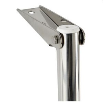 Teleskopbadeleiter, breit AISI316 3-stufig