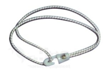 Segelzeising mit Kunststoff Haken & Schleife, L=200mm