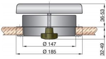 Vetus Pilzlüfter DARTAGN1, AISI 316