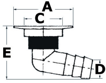 Ablass f.Dusche m. Filter 38 mm