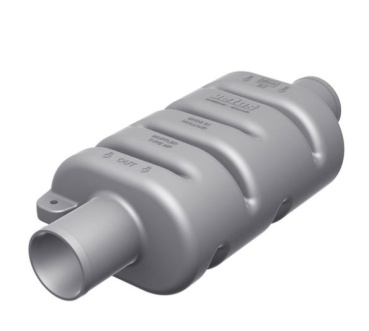 Kunststoff-Schalldämpfer Vetus DEMPMP90, Ø90mm