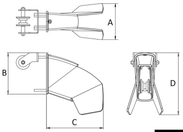 Bugrolle m.Verschlusssystem f.7.5kg Trefoil