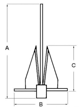 Danforth Anker 15 kg