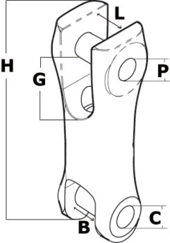 Ankerkettenverbindung, VA-Stahl 6-8 mm