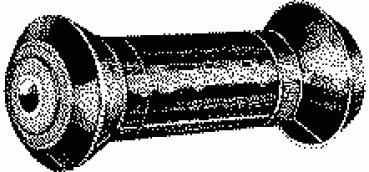 Kielrolle, Kunststoffkern, schwarz 220 mm