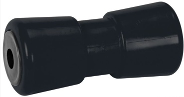 Kielrolle, Stahlkern, schwarz 185 mm