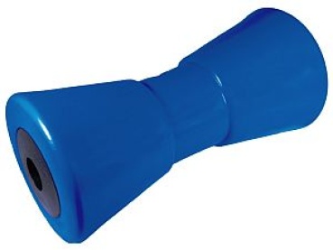 Kielrolle, Stahlkern, blau 200 mm