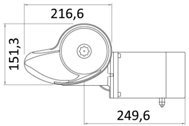 Italwinch Smart Plus Ankerwinde 1000W 24V - 8 mm hoch,