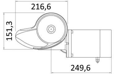 Italwinch Smart Plus Ankerwinde 1700W 24V - 10 mm hoch,