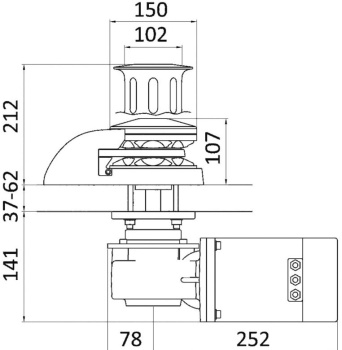 ITALWINCH Winde Orchid 24V 1700W 10m niedrieg - Zusatzbild 3
