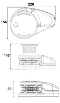 VX2+ GO Ankerwinden-Set 12 V 1000 10mm, 16,1 kg