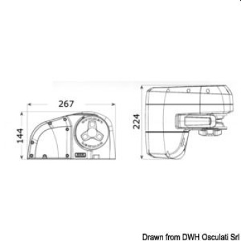 Lewmar HX1 12V 800W Ankerwinden-Set ohne Spillkopf, Kettennuss Ø6mm - Zusatzbild 1