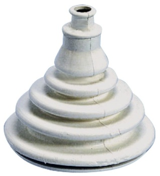 Kabeldurchlassbalg aus Gummi groß, weiß