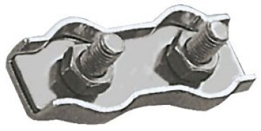 VA-Stahl Stahlklemme, doppelt 6 mm