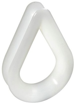 Kausche, weißes Nylon Ø 18 mm