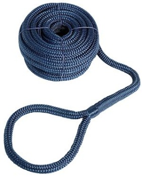 Festmacherleine mit Auge navyblau 10 mm x 6 m