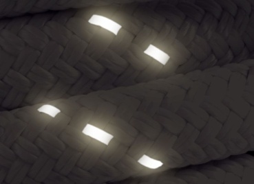 Festmacherleine für Landanschluss 18 mm gelb fluoreszierend reflektierend 55 m