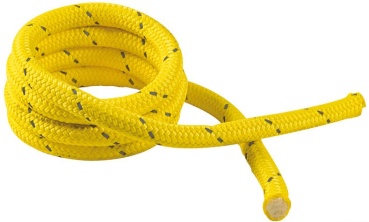 Festmacherleine für Landanschluss 22 mm gelb fluoreszierend reflektierend 60 m