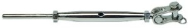 Wantenspanner m. Gelenkgabeln AISI 316 12 mm