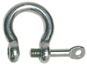 Geschweifter Schäkel Schlüsselbolzen AISI 316 4 mm