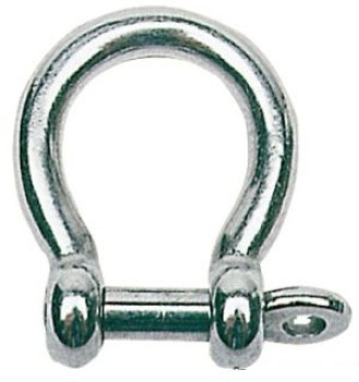 Geschweifter Schäkel AISI 316 4 mm