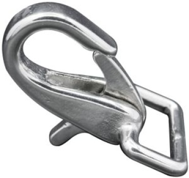 Karabinerhaken VA-Stahl Schnapper 30mm-Riemen