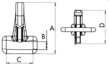 Karabinerhaken VA-Stahl Schnapper 30mm-Riemen