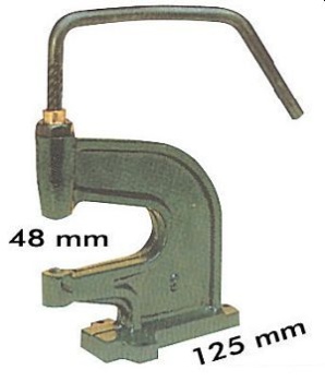 Tischpresse für Druckknöpfe ohne Pfrieme