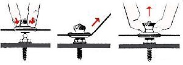 Unterteil rostfr. Edelstahl, 3 mm (5 stk.)
