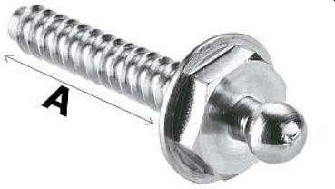 Oberteil Mit Schneidschraube aus Edelstahl (5stk)